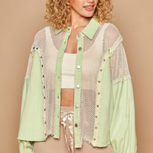 Mint Star Studded Long Sleeve