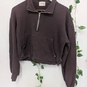 Brown Crop Sweater