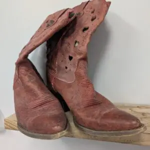Pink Heart Cowboy Boots