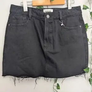 Black Denim Skirt